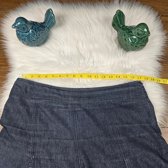 Sandro Denim A Line Mini Skirt Size 12 - Picture 10 of 11
